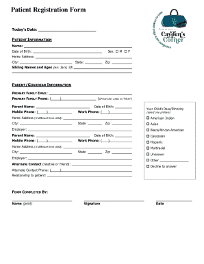 Patient Registration Form
