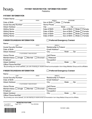 Patient Registration Form