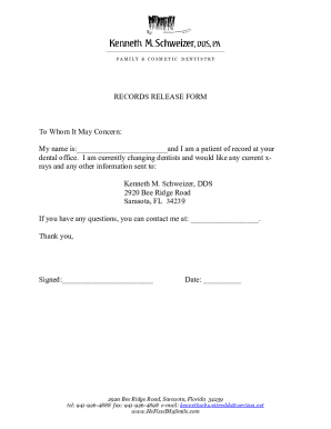 Records Release Form