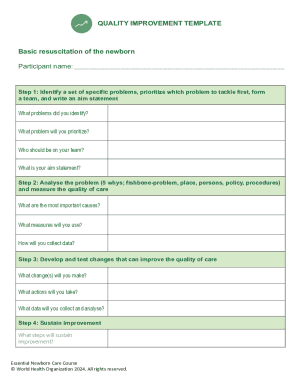 Quality Improvement Template