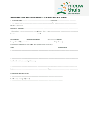 Formulier voor woningruil