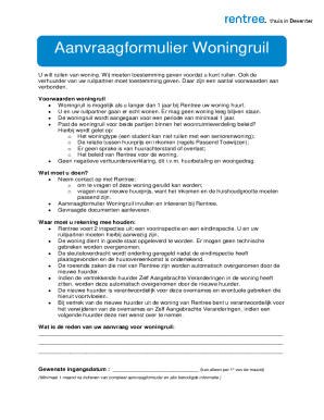 Housing Exchange Application Form