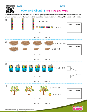 Counting Objects Worksheet