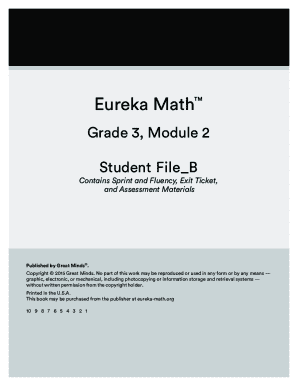 Eureka Math Grade 3 Sprint and Fluency Packet