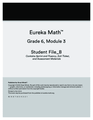 Eureka Math Grade 6 Module 3: Great Minds