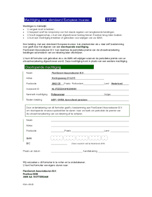 SEPA Direct Debit Authorization Form