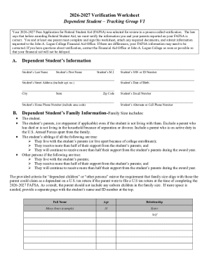 You and at least one parent must complete and sign this worksheet, attach any required documents, and submit information