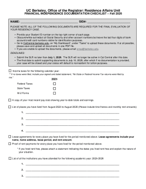 What documentation will I need for my application?