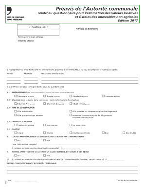 Communal Authority Notice for Property Valuation Questionnaire