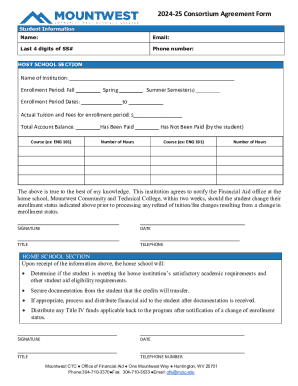 2024-25 Consortium Agreement Form