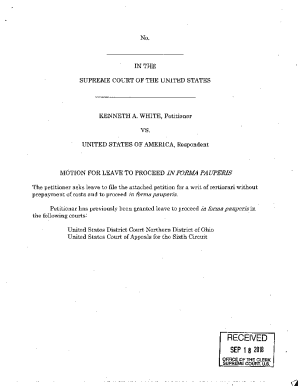 Motion for Leave to Proceed In Forma Pauperis