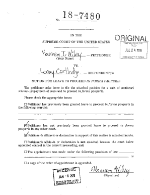 Motion for Leave to Proceed in Forma Pauperis