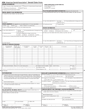 Dental Claim Form