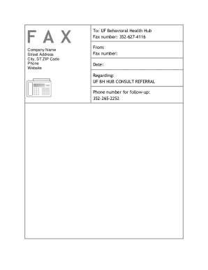 UF BH Hub Consult Referral Form