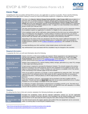 EVCP & HP Connections Form