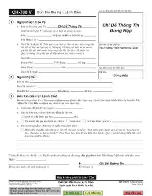 Civil Harassment Restraining Order After Hearing CH-700 V