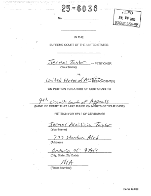 Petition for Writ of Certiorari