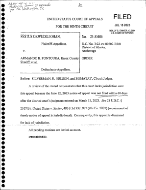 US Court of Appeals Motion Form 27