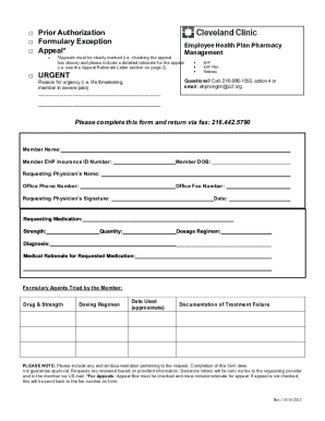 Employee Health Plan Pharmacy Form