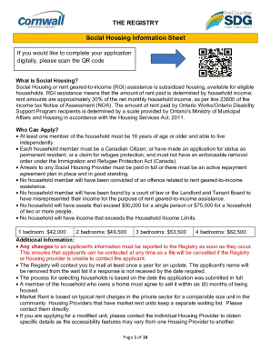 Ontario Social Housing Application