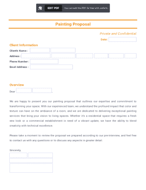 Painting Proposal Agreement