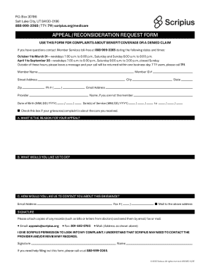 Healthspring Reconsideration Form.pdf Medicare Appeal/Reconsideration Request Form - Fill Out, Sign & Share ...
