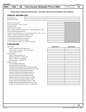 2025 US Farm Income Schedule F Form 4835 - Fill Out, Sign & Share ...