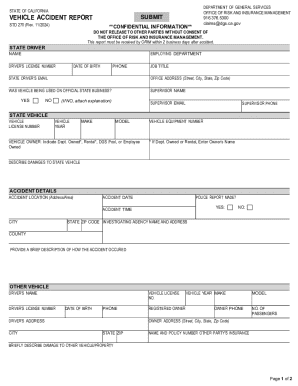 California Vehicle Accident Report