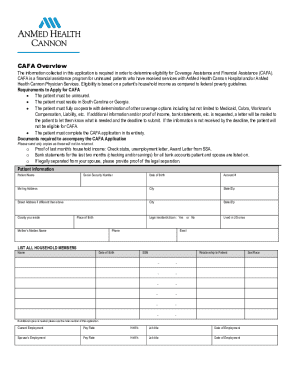 CAFA Application Form
