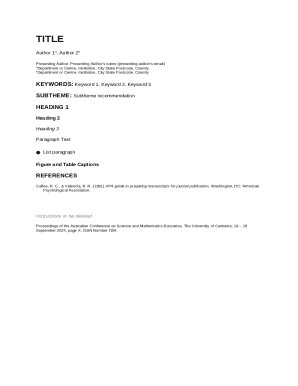 Conference Abstract Template