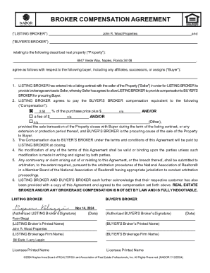 Broker Compensation Agreement