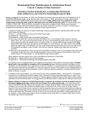 Landlord Petition for Approval of Utility Passthrough