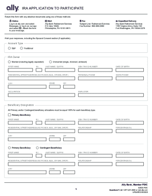 IRA Application to Participate