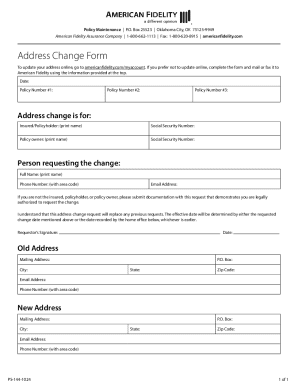 Address Change Form