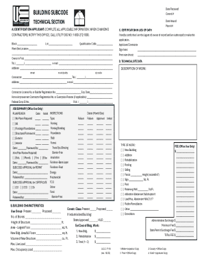 Building Permit Application Form