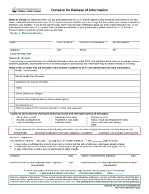 Consent for Release of Information