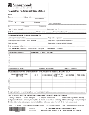 Request for Radiological Consultation
