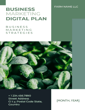 Digital Marketing Plan for Microgreens Business
