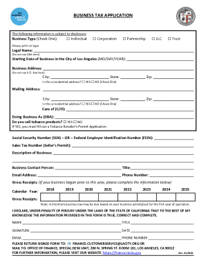 Business Tax Application