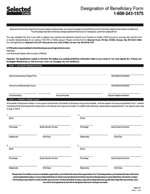 Designation of Beneficiary Form