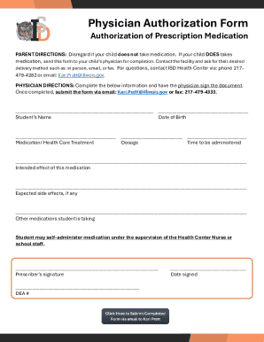 Physician Authorization Form