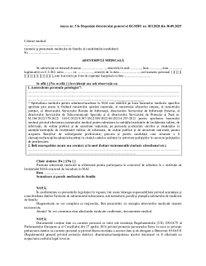 Romanian Medical Certificate for MAI Admission