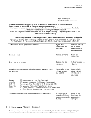 Family Composition Attestation Form