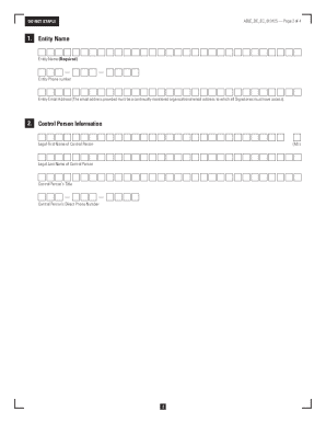Entity Certification Form