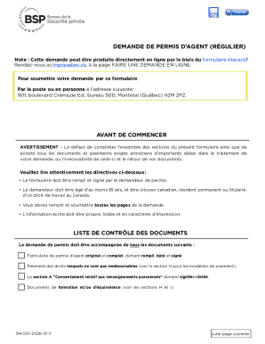 Quebec Private Security Agent License Application
