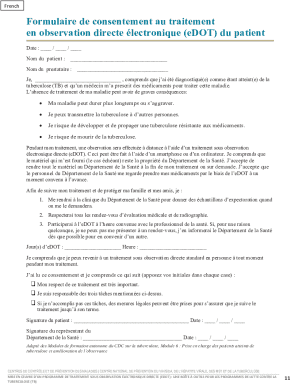 French Tuberculosis eDOT Consent Form