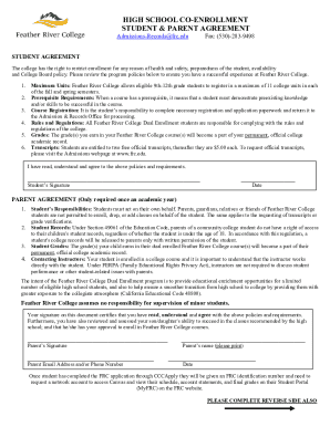 High School Co-Enrollment Student Permit