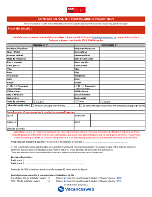 Travel Registration Form