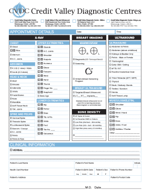 Medical Imaging Request Form