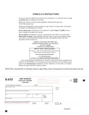 Kansas Fiduciary Income Tax Payment Voucher